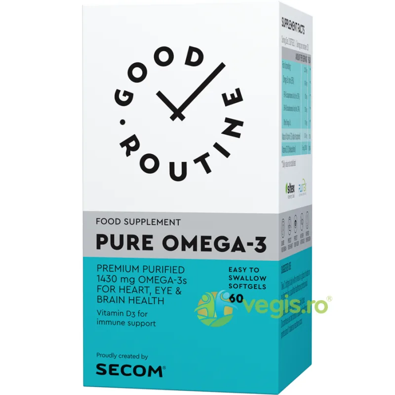 Pure Omega-3 60cps moi Secom, GOOD ROUTINE — preț și oferte