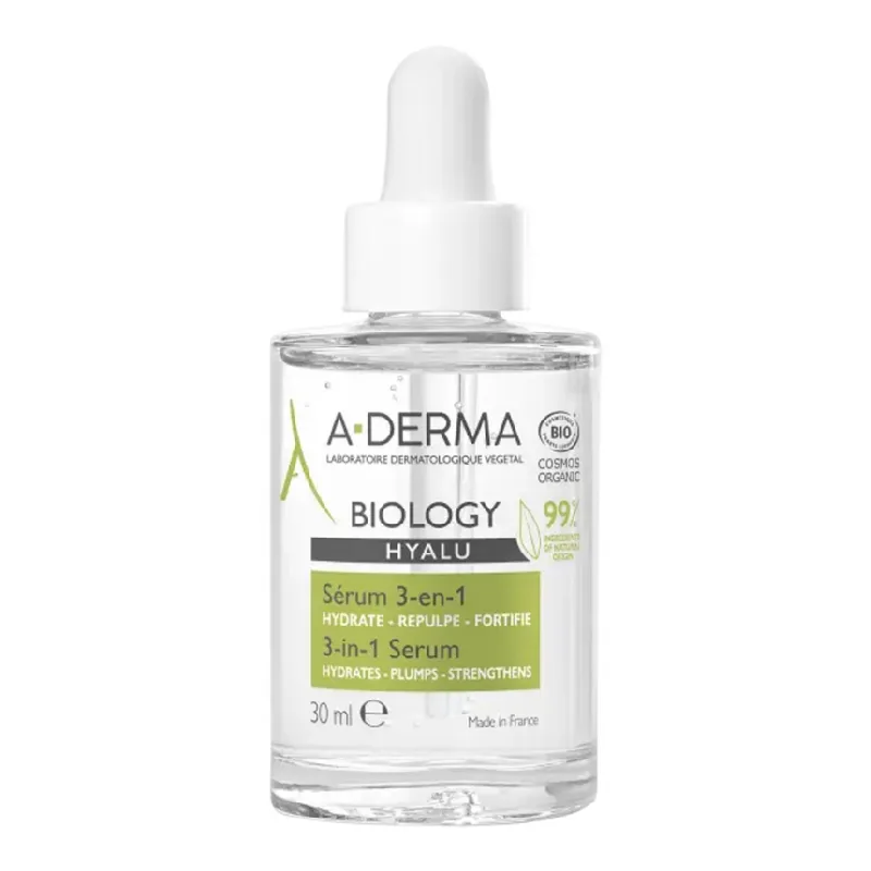 Serum hidratant 3in1 Biology Hyalu, 30ml, A-Derma — preț și oferte