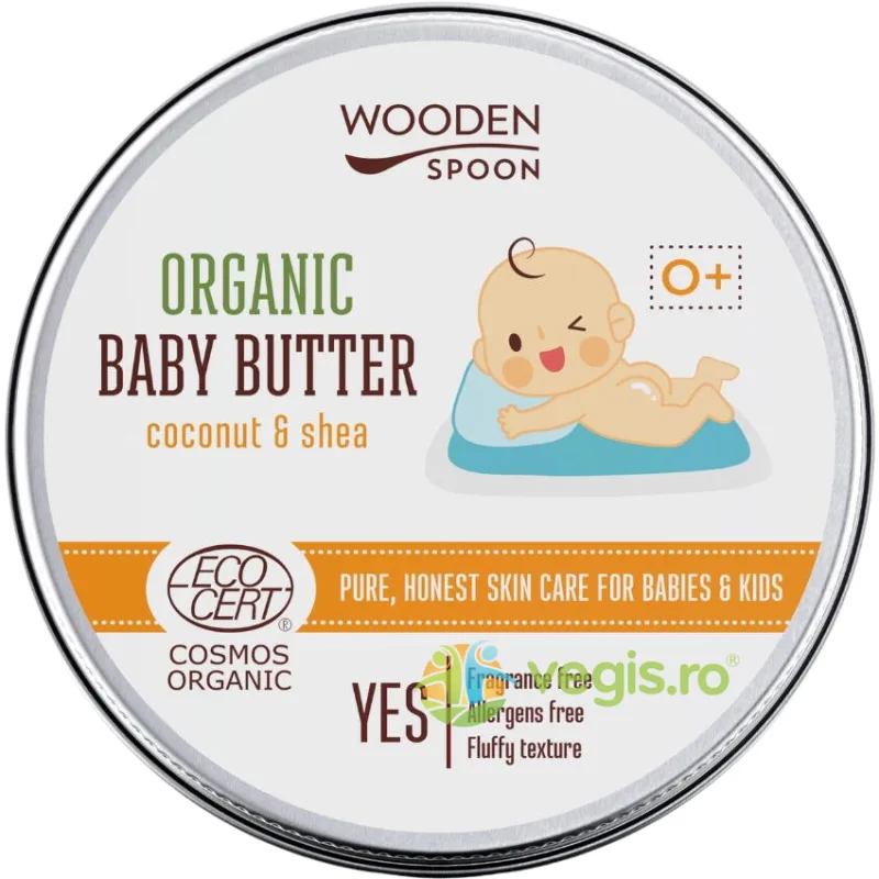Unt de Corp pentru Bebelusi 0+ Luni Bio 100ml WOODEN&nbsp;SPOON — preț și oferte