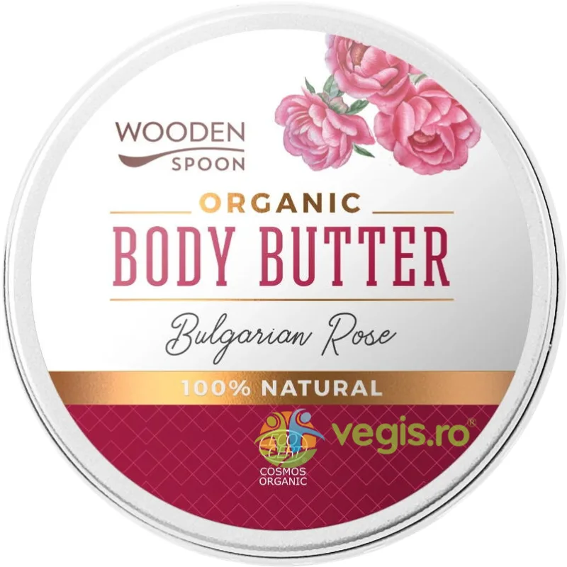 Unt de Corp Bulgarian Rose Bio 100ml WOODEN&nbsp;SPOON — preț și oferte