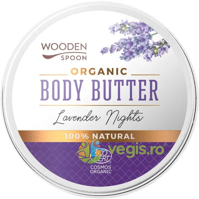 Unt de Corp Lavender Nights Bio 100ml WOODEN&nbsp;SPOON — preț și oferte