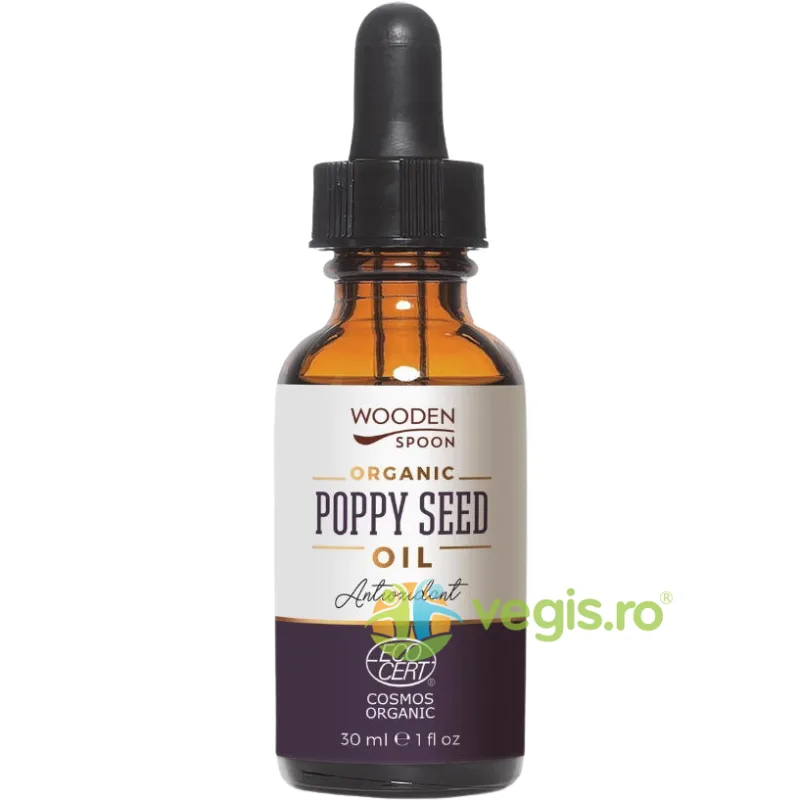 Ulei Antioxidant din Seminte de Mac Bio 30ml WOODEN&nbsp;SPOON — preț și oferte