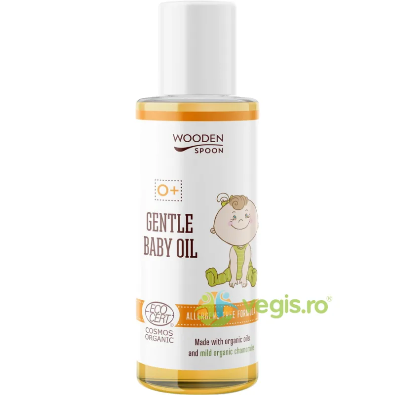 Ulei Delicat pentru Bebelusi Bio 100ml WOODEN&nbsp;SPOON — preț și oferte
