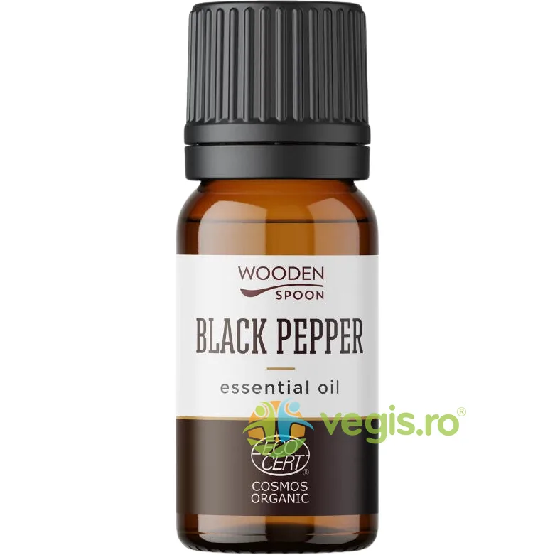 Ulei Esential de Piper Negru Bio 5ml WOODEN&nbsp;SPOON — preț și oferte