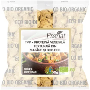 Proteina Vegetala Texturata (TVP) din Mazare si Bob Bucati Mari Ecologica/Bio 100g