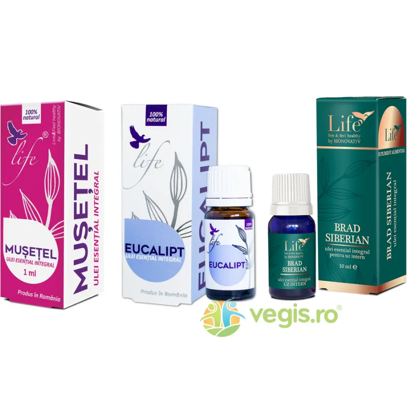 Raceala - Remediu uleiuri esentiale: Musetel + Eucalipt + Brad Siberian BIONOVATIV — preț și oferte