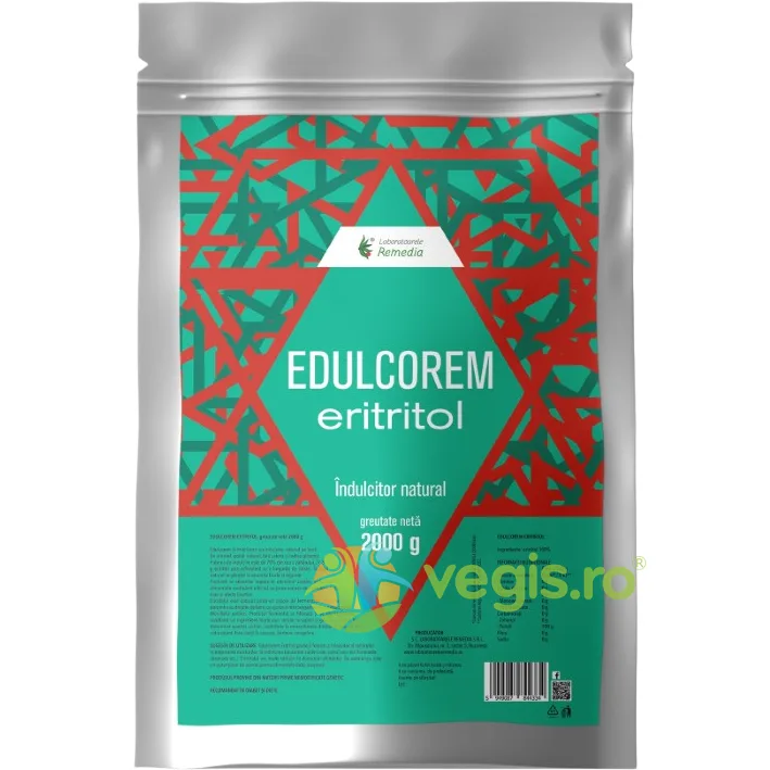 Eritritol Edulcorem 2kg REMEDIA — preț și oferte