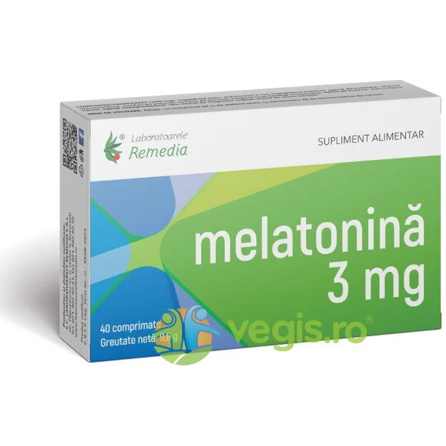 Melatonina 3mg 40cpr REMEDIA — preț și oferte