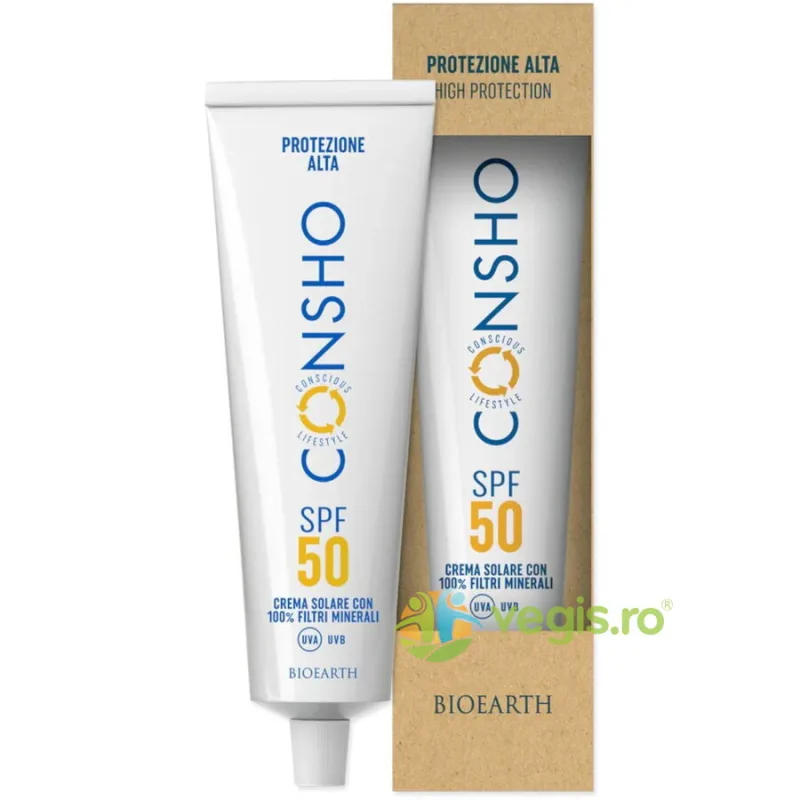 Crema pentru Protectie Solara SPF50 cu Filtre Minerale Consho 100ml — preț și oferte