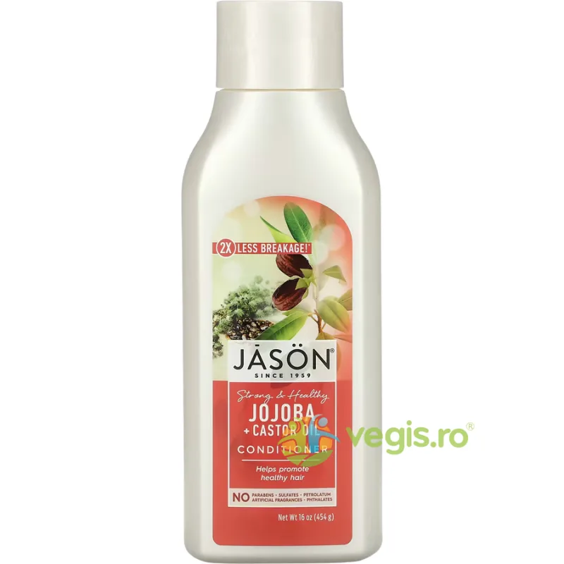 Balsam cu Jojoba si Ulei de Ricin pentru Par Puternic si Sanatos 473ml JASON — preț și oferte