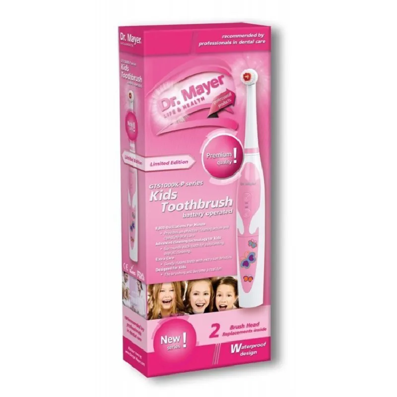 Periuta electrica pentru copii GTS1000-K, Pink, Dr Mayer — preț și oferte