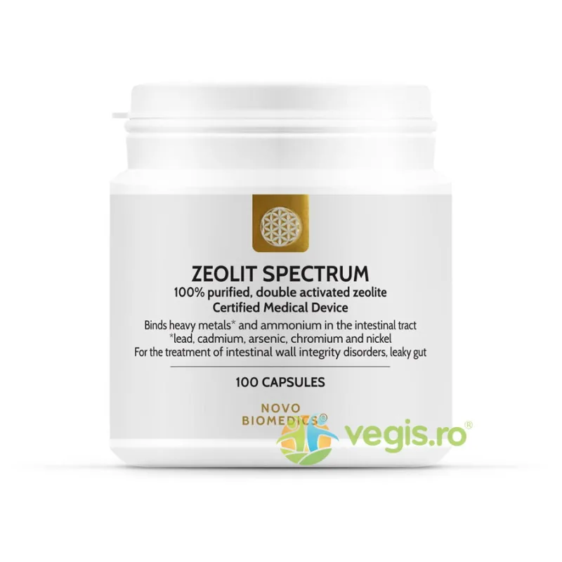 Zeolit Spectrum (Uz Intern) 100cps vegetale NOVO BIOMEDICS — preț și oferte