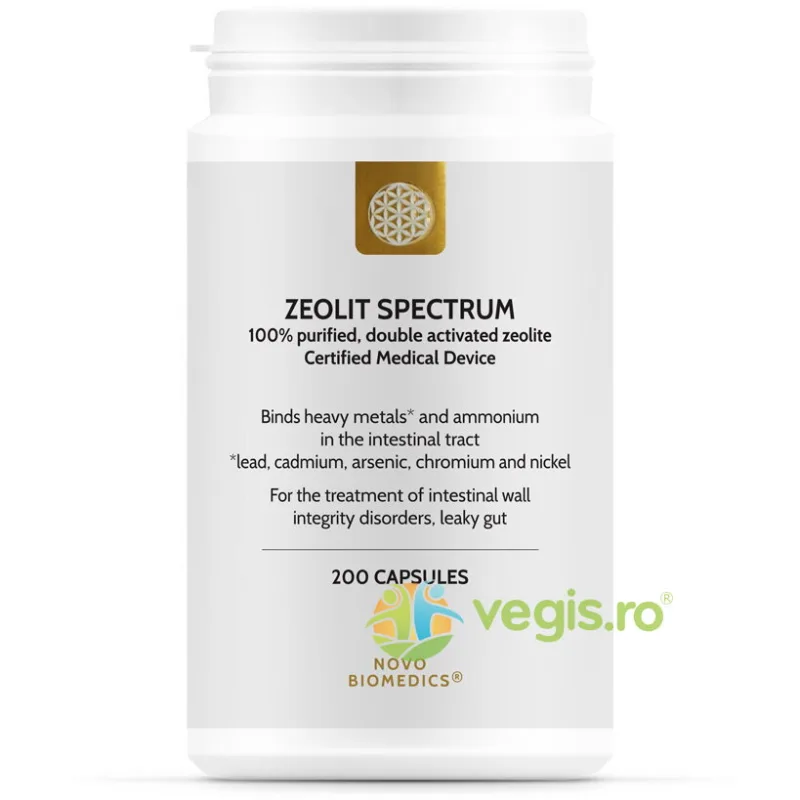 Zeolit Spectrum (Uz Intern) 200cps vegetale NOVO BIOMEDICS — preț și oferte