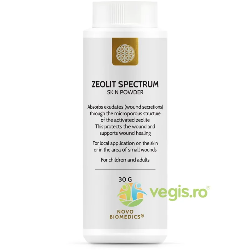 Zeolit Spectrum Pudra Uz Extern pentru Ingrijirea Pielii 30g NOVO BIOMEDICS — preț și oferte