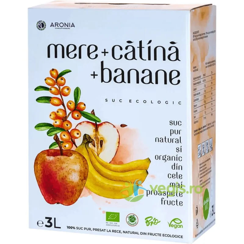 Suc de Mar, Catina si Banane Ecologic/Bio 3L ARONIA CHARLOTTENBURG — preț și oferte