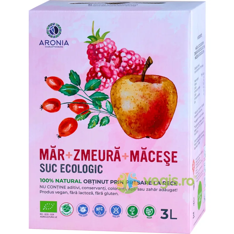 Suc de Mar, Zmeura si Macese Ecologic/Bio 3L ARONIA CHARLOTTENBURG — preț și oferte