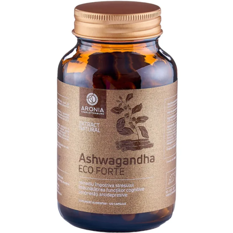 Ashwagandha Forte Ecologica/Bio 120cps Aronia Charlottenburg — preț și oferte
