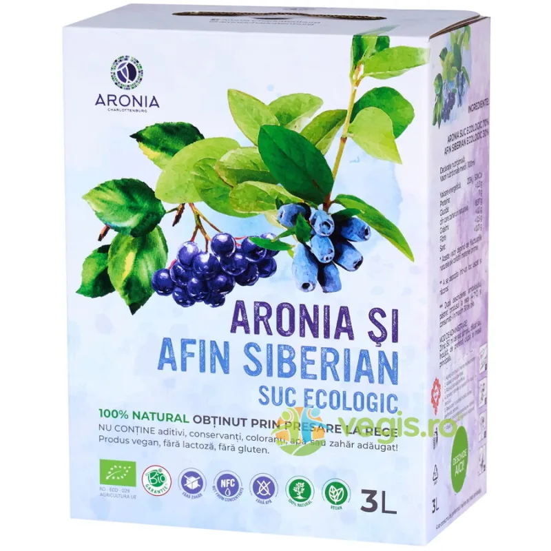 Suc de Aronia si Afin Siberian Ecologic/Bio 3L ARONIA CHARLOTTENBURG — preț și oferte