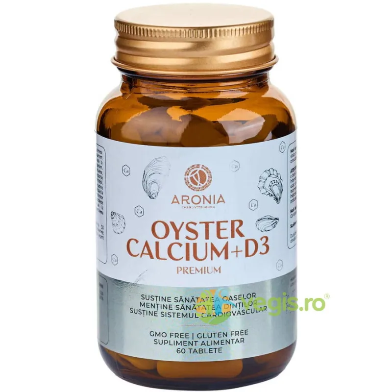 Oyster Calciu Natural + Vitamina D3 60tb ARONIA CHARLOTTENBURG — preț și oferte