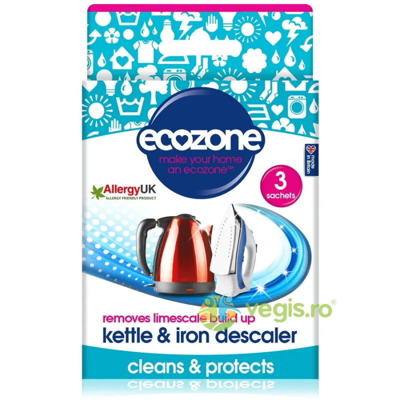 Detartrant pentru Fierbator si Fier de Calcat 3buc ECOZONE — preț și oferte