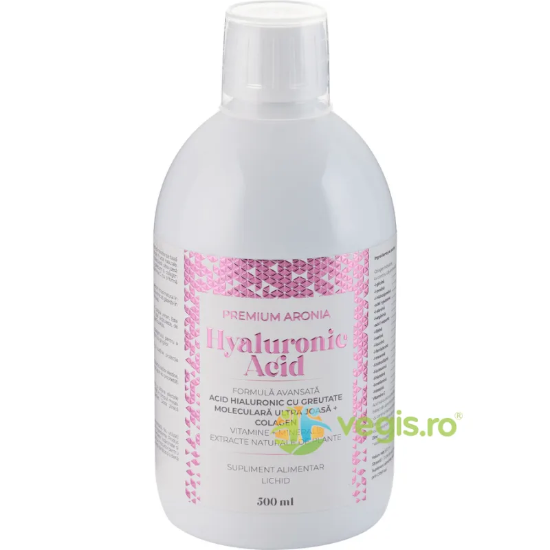 Aronia Hyaluronic Acid 120mg (Formula Avansata pentru Piele, Buze si Riduri) 500ml ARONIA CHARLOTTENBURG — preț și oferte