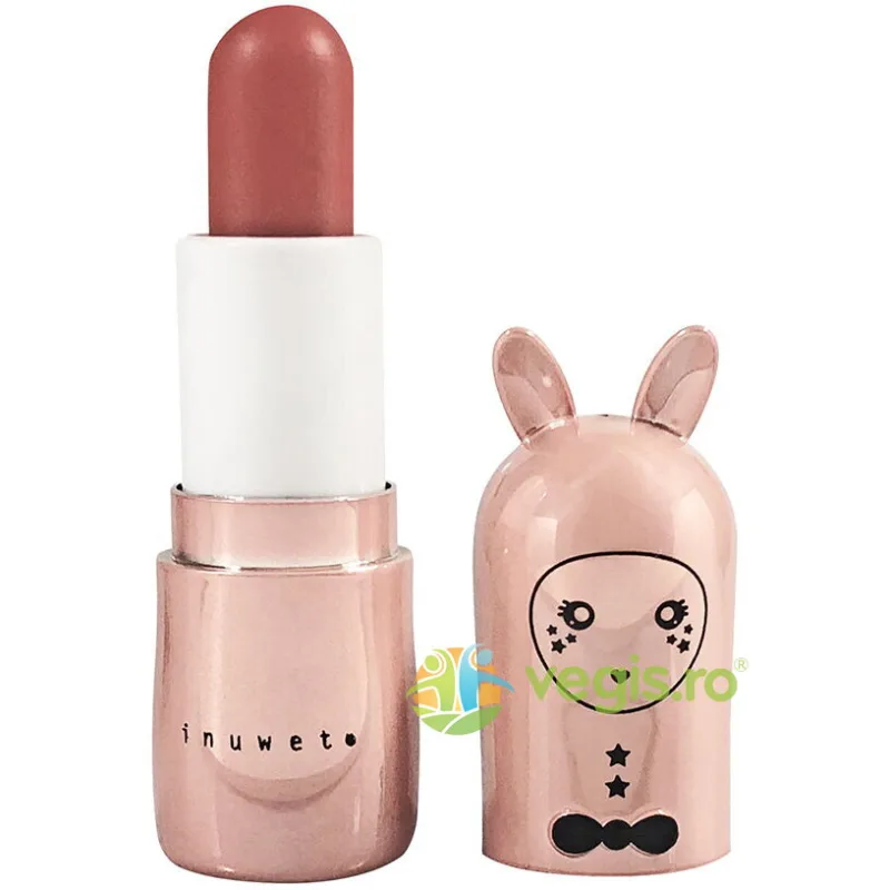 Balsam de Buze cu Sclipici pentru Copii cu Parfum de Prajitura, French Cake - Nude Pink 3.5g INUWET — preț și oferte