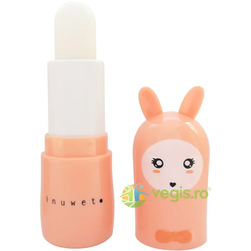 Balsam de Buze pentru Copii cu Parfum de Vanilie-Cocos Bunny Island - Coral 3.5g INUWET — preț și oferte