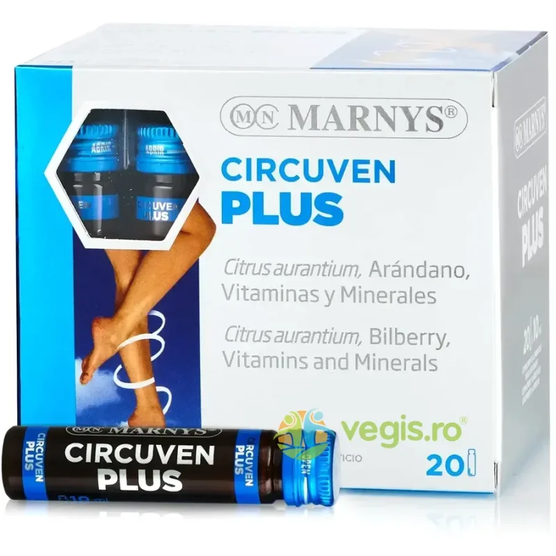Circuven Plus pentru Circulatia Sangvina, Picioare Obosite si Sanatate Vasculara 20 fiole MARNYS — preț și oferte