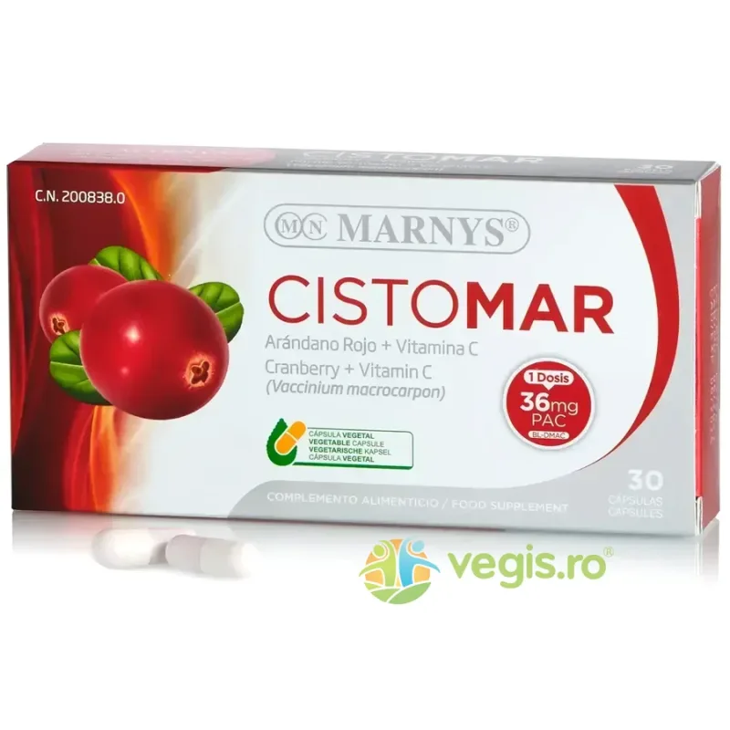 Cistomar - Adjuvant pentru Prevenirea Reaparitiiei Infectiilor Urinare 30cps MARNYS — preț și oferte