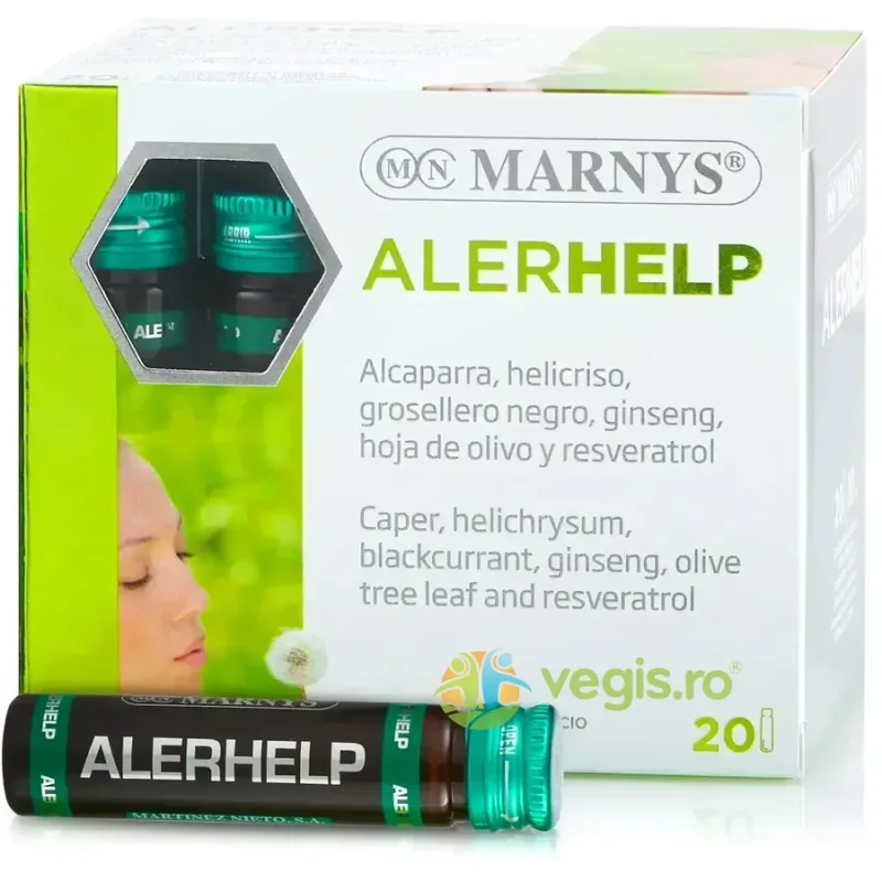 Alerhelp pentru Prevenirea si Ameliorarea Reactiilor Alergice Sezoniere 20 fiole MARNYS — preț și oferte