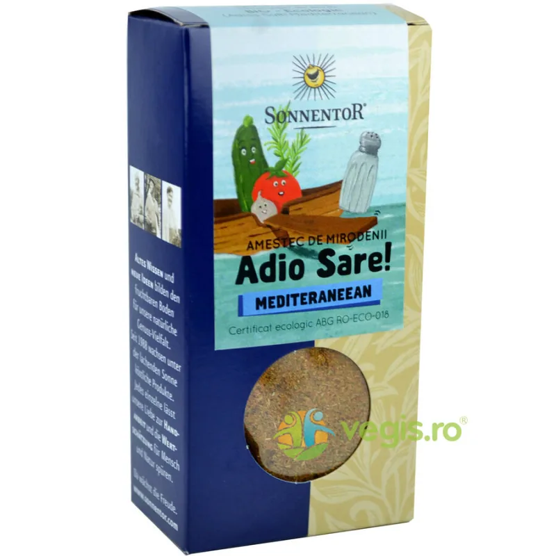 Condiment  Amestec Adio Sare! Mediteraneean Ecologic/Bio 50g SONNENTOR — preț și oferte