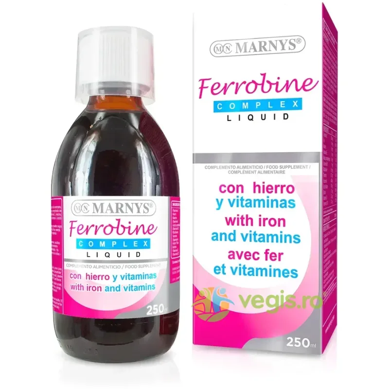 Ferrobine - Complex Lichid cu Fier + 12 Vitamine pentru Prevenirea si Tratarea Anemiei 250ml MARNYS — preț și oferte