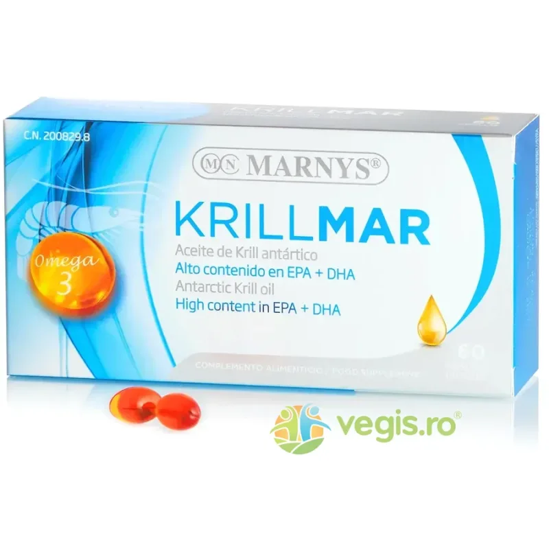 Krillmar - Ulei de Krill si Ulei de Peste cu Omega3 60cps moi MARNYS — preț și oferte