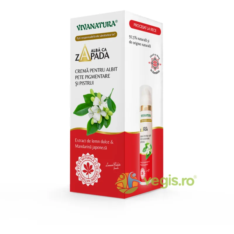 Crema de Zi pentru Pete Pigmentare cu Extract de Lemn Dulce si Mandarina 45ml — preț și oferte