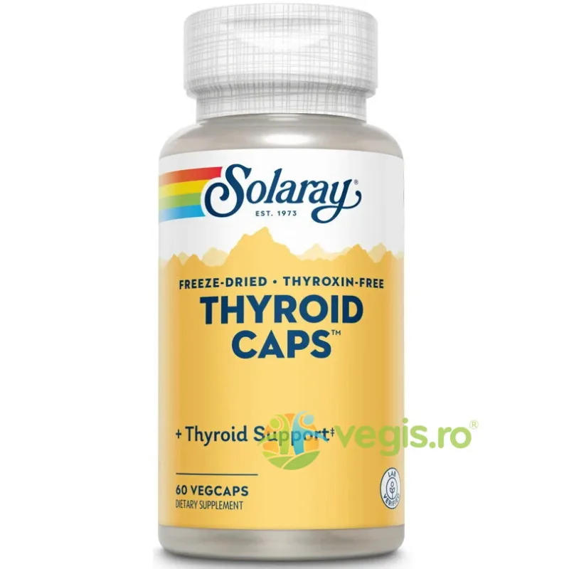Thyroid Caps 60cps Secom, Solaray — preț și oferte