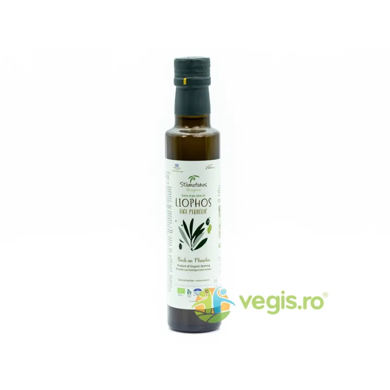Ulei de Masline Extravirgin Liophos High Phenolic Ecologic/Bio 250ml STAMATAKOS&nbsp;OLIVEGROVE — preț și oferte