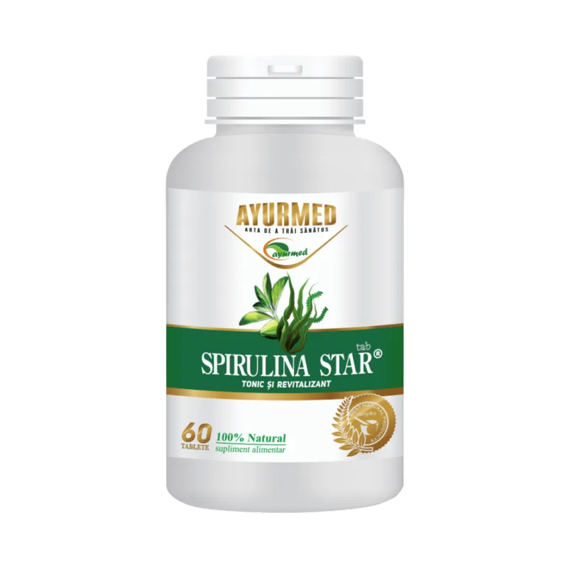 Spirulina Star, 60 tablete, Ayurmed — preț și oferte