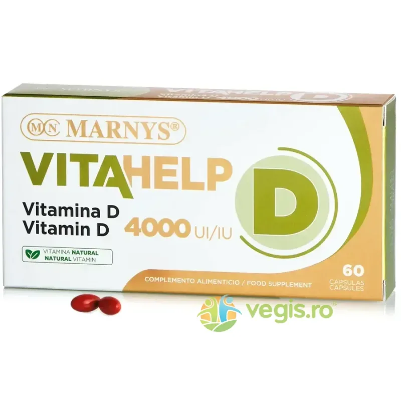Vitamina D3 (Colecalciferol) 100mcg (4000UI) 60cps moi MARNYS — preț și oferte