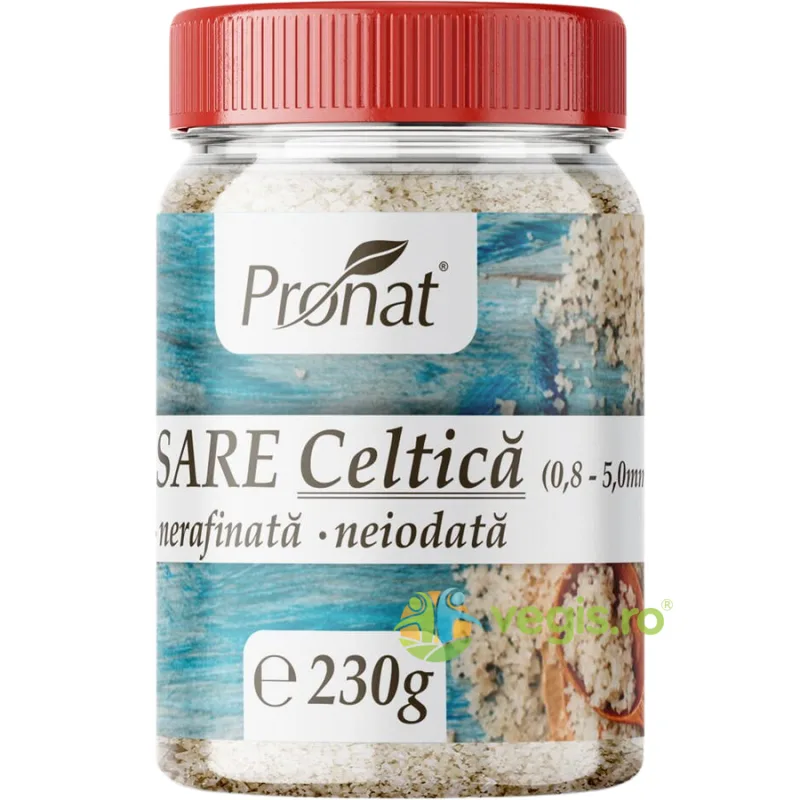 Sare Celtica Grunjoasa, Nerafinata si Neiodata 230g PRONAT — preț și oferte