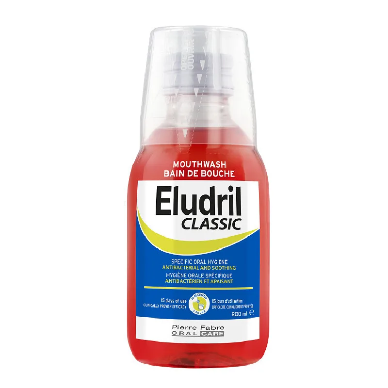 Apa de gura, 200 ml, Eludril Classic PIERRE FABRE — preț și oferte