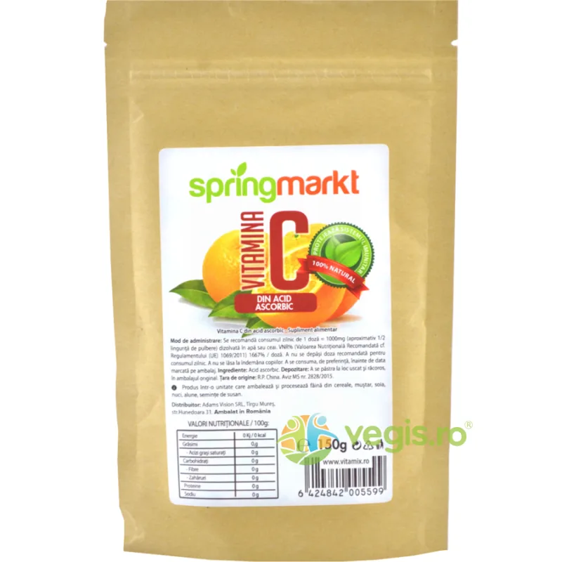 Vitamina C Pulbere 150g springmarkt — preț și oferte