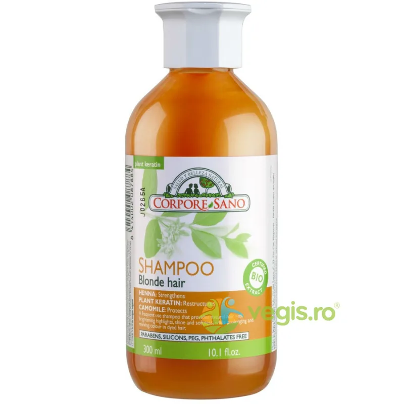 Sampon cu Henna pentru Par Blond 300ml Corpore Sano — preț și oferte