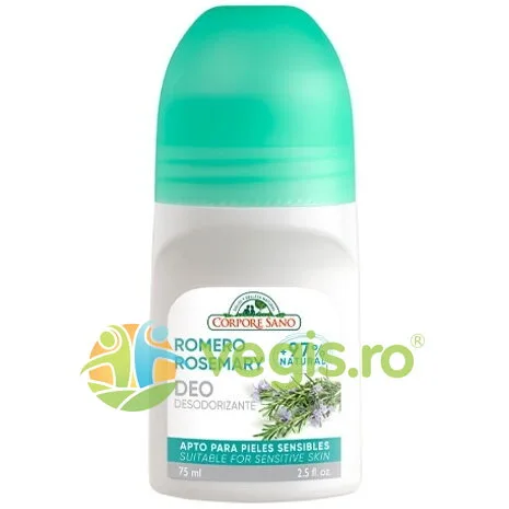 Deodorant Roll-On Tonifiant cu Rozmarin fara Aluminiu sau Alcool 75ml Corpore Sano — preț și oferte