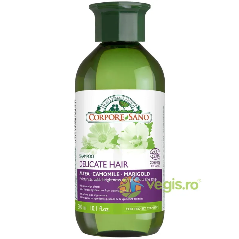 Sampon pentru Par Fragil si Scalp Sensibil cu Nalba, Musetel si Craita Bio 300ml Corpore Sano — preț și oferte
