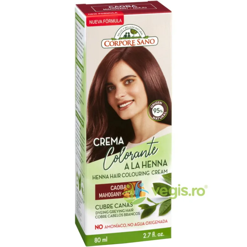 Vopsea Henna Crema Semipermanenta - Mahon 80ml Corpore Sano — preț și oferte