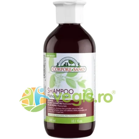 Sampon cu Henna pentru Par Saten - Roscat 300ml Corpore Sano — preț și oferte
