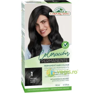 Vopsea de Par Permanenta fara Amoniac 1 - Negru 140ml