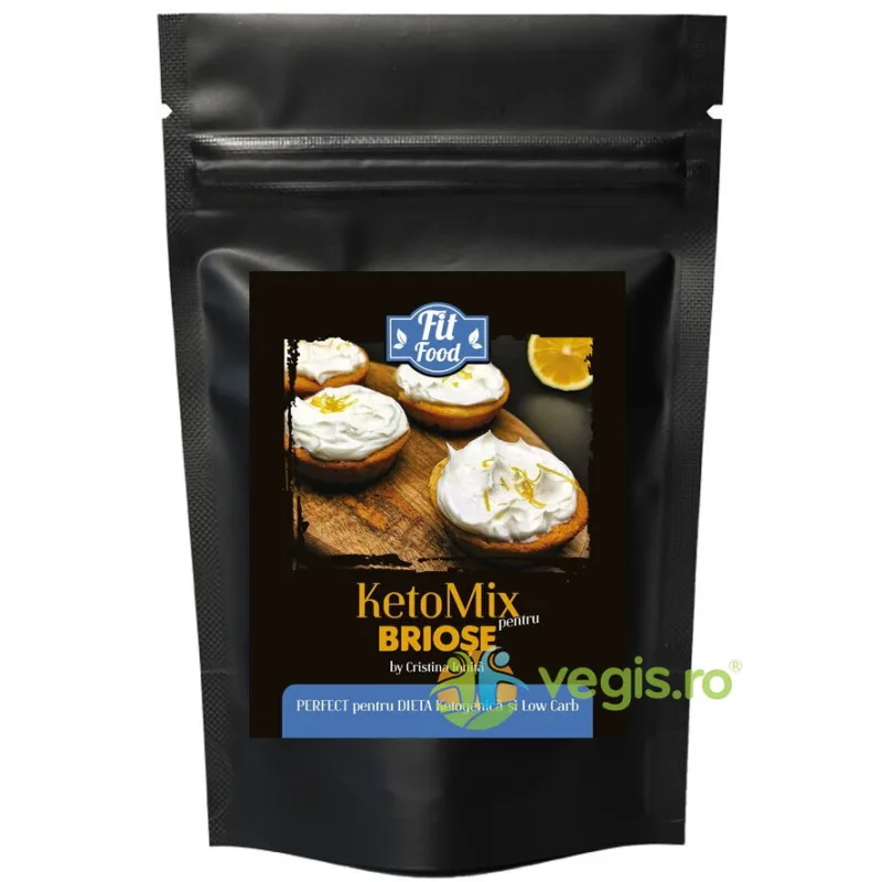 KetoMix pentru Briose fara Zahar Adaugat Low Carb 260g FIT FOOD — preț și oferte