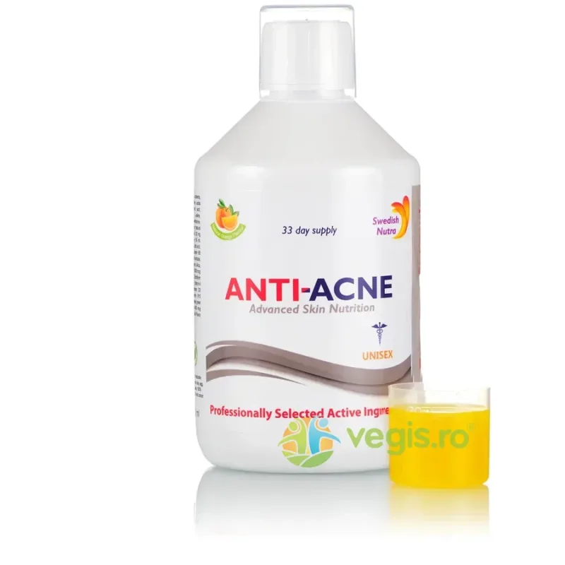 Anti-Acnee Complex Lichid cu 27 Ingrediente Active 500ml SWEDISH NUTRA — preț și oferte
