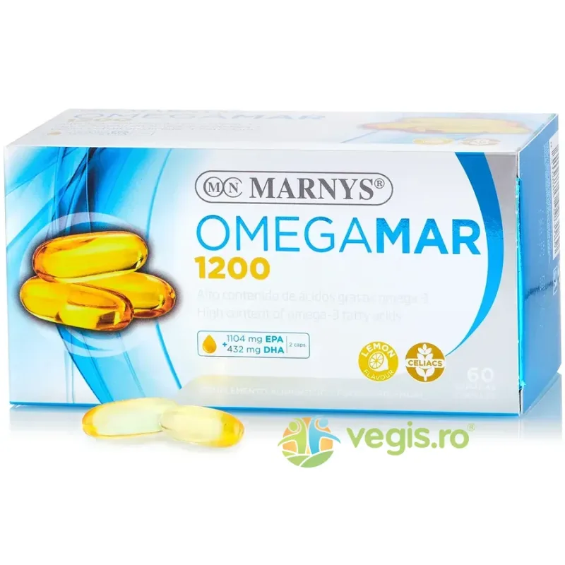 Omegamar - Omega 3 DHA + EPA 1200mg 60cps moi MARNYS — preț și oferte